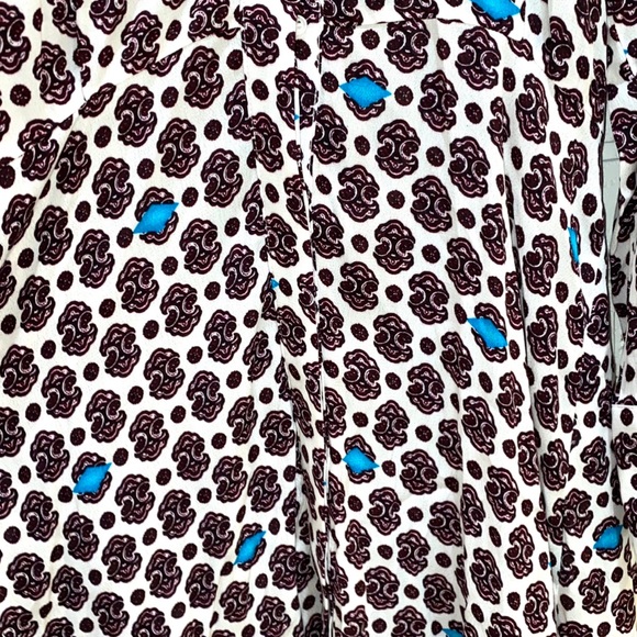 NWT maje printed sateen dress button down shoulder cut out dress size 1 small - Picture 5 of 9